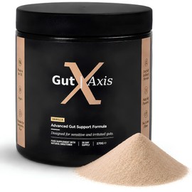 Gut Axis Advanced Gut Repair Formula 270g Vanilla | 5g L-Glutamine, Marshmallow Root, DGL, Aloe Vera & Zinc | Advanced Gut Support with 4 Billion CFU Probiotic | Vegan & Halal