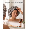 Shower Cap, Extra Adjustable Shower Caps for Women Double-Layer Waterproof