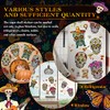Yerliker 8 hojas Dia De Los Muertos Decoraciones, calcomanías para