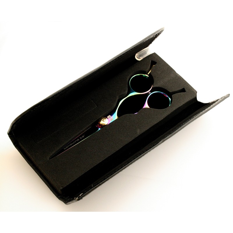 Moustache Scissors, Moustache Grooming Scissors, Extremely Sharp – Multicoloured, 13 cm, with Case
