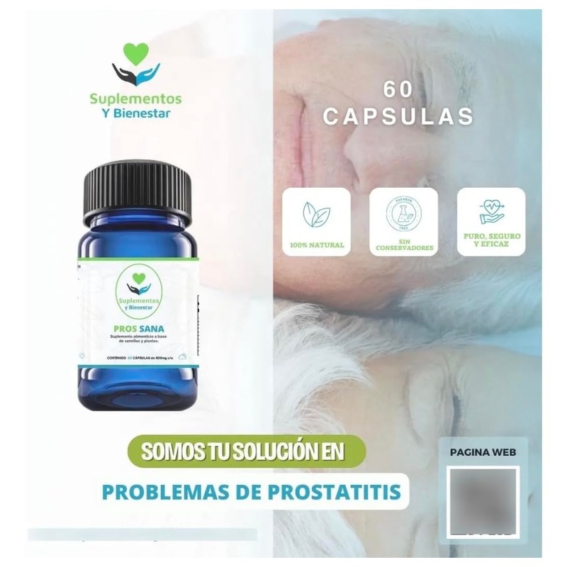 Prossana Suplemento Alimenticio para la Salud de la Próstata con