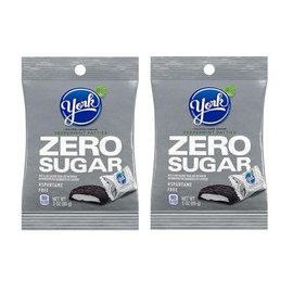Zero Sugar Peppermint Patties, Chocolate Covered Mint Candy, Aspartame Free, 3 oz Bag (Pack of 2)