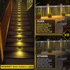 ROSHWEY Solar Deck Lights, 6 Pack 30 LED Stainless Steel