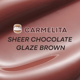TONYMOLY x Squishmallows Carmelita's Chocolate Glaze Lip Balm Nourishing & Moisturizing Brown Gloss with Cocoa & Shea Butter for Soft, Hydrated Lips, 11ml