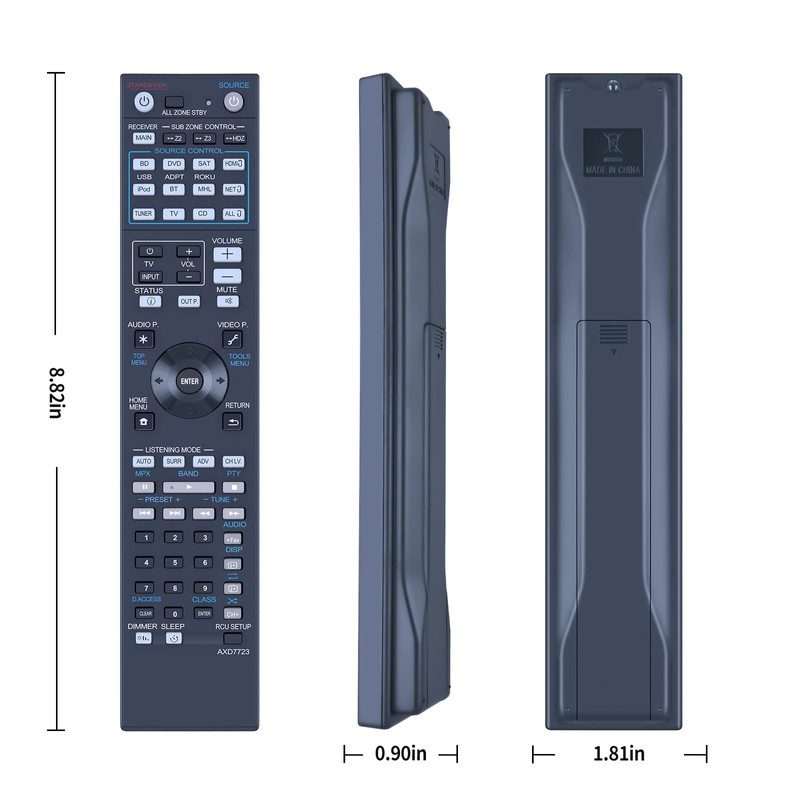 ZWP AXD7723 Replacement Remote Control For Pioneer Elite Home Theater
