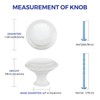 Ravinte 20 Pack White Kitchen Cabinet Knobs 1-1/4 Inch Round