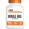 BulkSupplements Krill Oil 1000Mg Softgels 120 Count Nutritional Supplement For