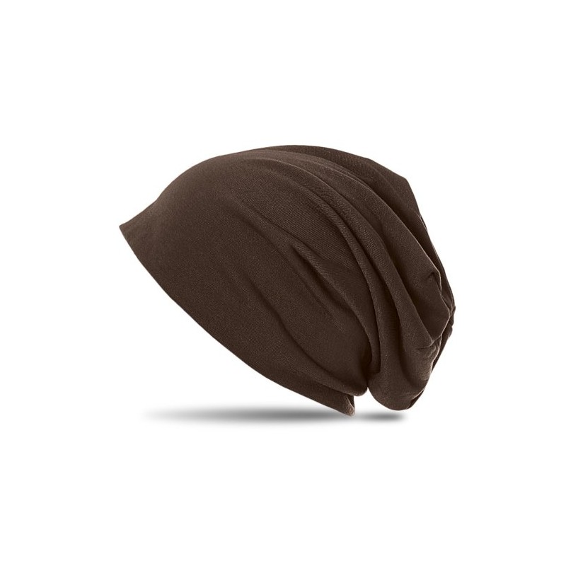 Caspar MU068 Classic Lightweight Slouch Beanie Hat Long Beanie, dark