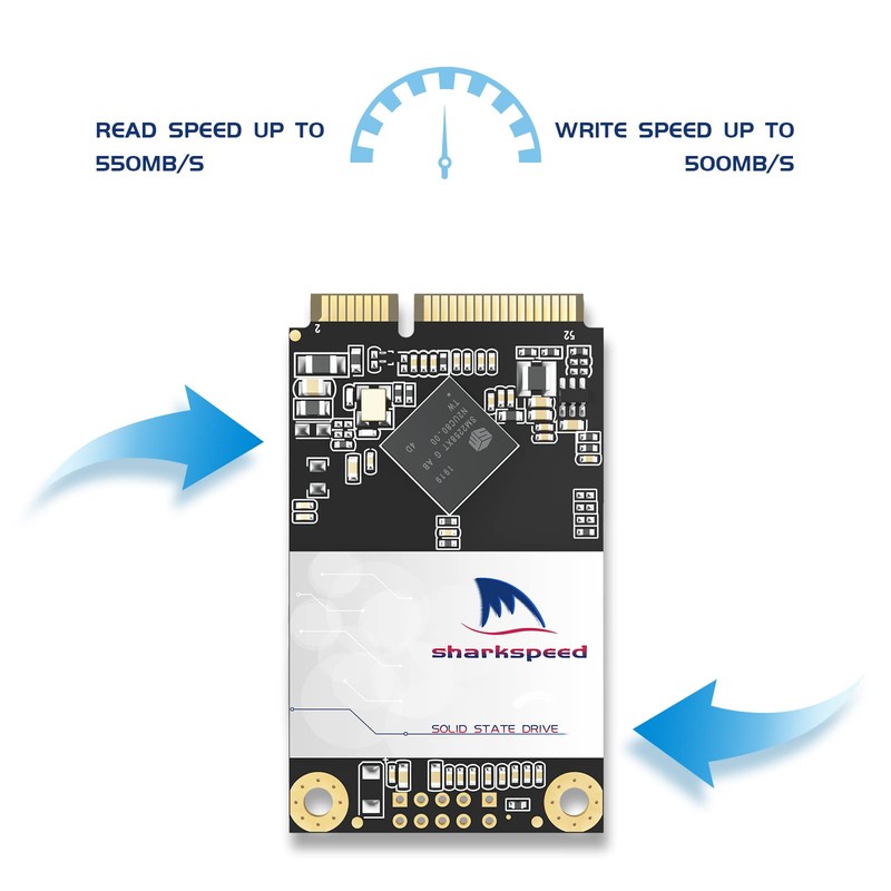 SSD mSATA 128GB Sharkspeed Plus Internal Mini SATA SSD Drive,