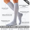 4 Pairs Compression Socks for Women and Men-Circulation Best Support