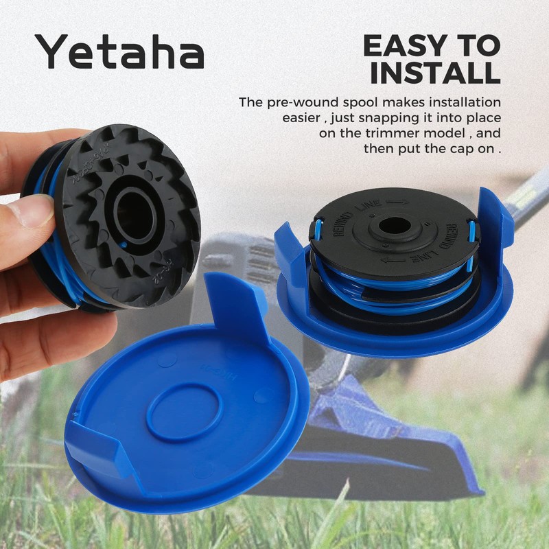 Yetaha KST-120X String Trimmer Spool Replacement Compatible with Kobalt KST