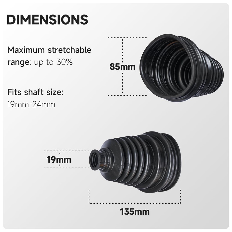 HILAKE CV Axle Boot Repair Kit for Replacement Universal Upgraded