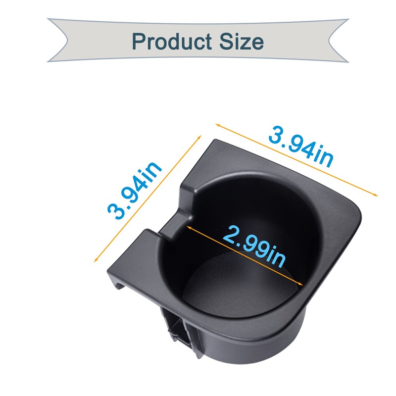 JDMCAR Car Cup Holder Inserts Replacement for Toyota Tacoma 2005
