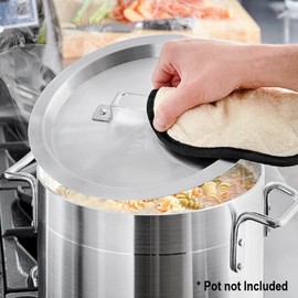 Soro Essentials- 12 qt. Aluminum Stock Pot Lid 10-5/8" Diameter x 1-19/64" Height 2 mm Thickness- Cooking Stock Pot Cover for Soup Stew Pot Simmering Pot Stock Pot Lid for Home Restaurant