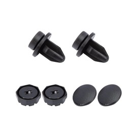 2 Sets Parcel Shelf Clips Compatible with Nissan Juke 2010-2014 Black Rear Luggage Fastening Brackets 799161KA2A