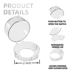 Stove Knob Safety Covers - 4 Pack Transparent Baby Proofing Gas & Oven Knob Locks for Child Safety, Toddler Proof Stove Knob Covers (Large 4-Piece Transparen)