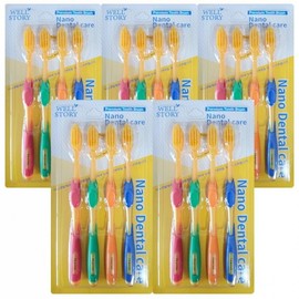20 nano dental care gold toothbrushes for home use, disposable use, for lodging, for hotels disposable