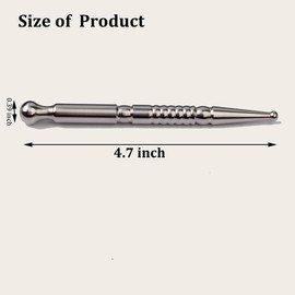 Dual Head Reflexology Acupuncture Pen – Stainless Steel Manual Acupuncture Massage Pen for Face & Body, Auricular Point Probe, Deep Tissue Trigger Point Relief, Relaxing Reflexology Therapy Tool
