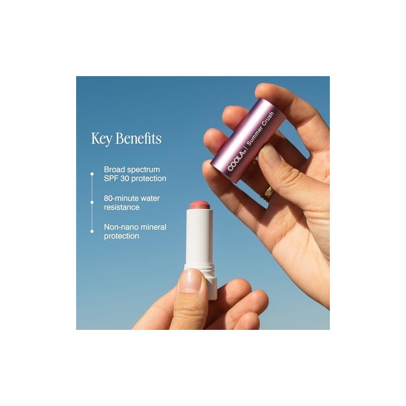 Coola_mineral liplux spf30 - summer crush (color: dark pink)