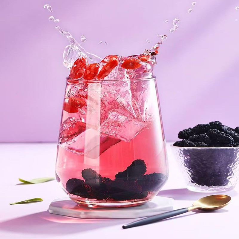 Dried Black Mulberries 14.1oz Black Mulberry Tea Sweet Delicious Dried