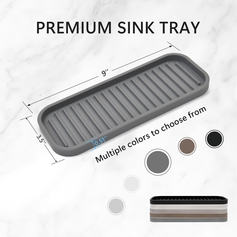 Silicone Sponge Holder - Dish soap Holder for Kitchen Counter
