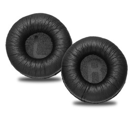ECSiNG 1 Pair Ear Pads Compatible with JBL T500BT T450BT TUNE600BTNC Headphones Protein Leather Foam Replacement Soft Comfortable Ear Cushions Black