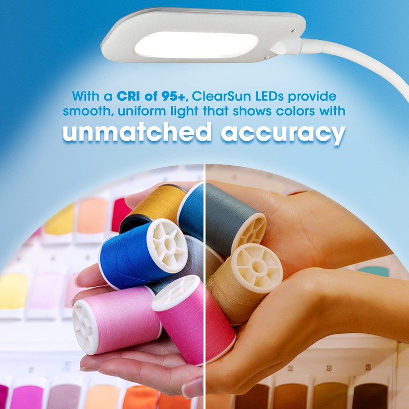 OttLite Flexible LED Clip Lamp with ClearSun LED Technology -