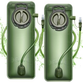 Paukis Hydration Bladder 3L, Leak Proof Water Bladder for Hiking Backpack, BPA-Free Water Pouch Water Reservoir for Camping Cycling Running, 2Pack