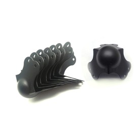 MTMTOOL Iron Ball Corner Edge Protector Three-prong Flight Case Hardware with 2.9" Length Per Prong Pack of 8