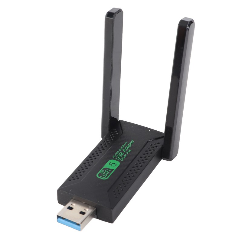 USB Wifi Adapter Dual Antennas Dual Band 5G 2.4G 1300Mbps