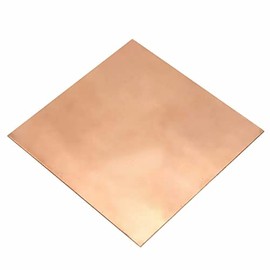 1Pcs 99.9% Pure Copper Sheet, 100mmx100mm, No Scratches, Film Attached Copper Plates, Pure Copper Sheet Metal, Copper Plates for Repairs, Electrical (Thickness 0.5mm, 1)