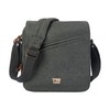 Troop London TRP0238 Classic Canvas Across Body Bag Green
