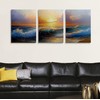 Tufiqu 3 Piece Wall Art - Canvas Prints - Ocean