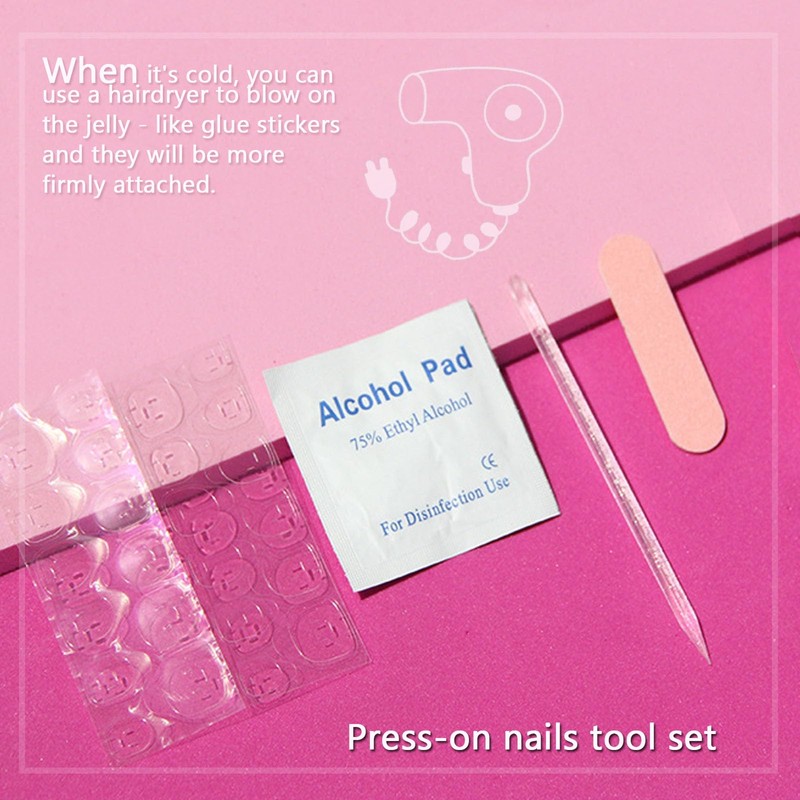 CAEEA Cherry Red Press On Nails Burgundy False Nails Almond