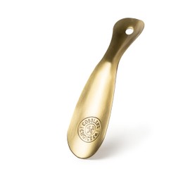 Cobbler's Choice Metal Shoe Horn - Premium Quality - Designed for Comfort & Built for Durability! (8", Brass)