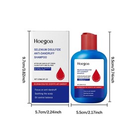 HOEGA Selenium Disulfide Shampoo, Anti-Dandruff and Oil Control, Unisex, Refreshing and Itch Relief, 300ML, Hair Care Solution