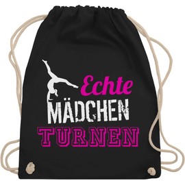 Other sports - real girls gymnastics - gym bag and fabric bag made of organic cotton - Black -