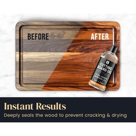 Food Grade Mineral Oil Made in USA, Butcher Blocks and Kitchen Countertops Conditioner, Food Safe Cutting Board Oil, Finish for Marble, Soapstone (8 Fl Oz)