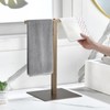 Hand Towel Holder Stand, Pure Brass Freestanding T-Shape Hand Towel