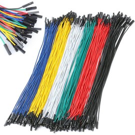 KEAIDUO Jumper Wire Audio Fan Jumper Cable Connector Line Wire Kit Jumper Wire Female to Female 1 Pin Ear Jump Wire (50pcs 10CM Multicolor 40 Pin) Breadboard for Electronic Work DIY Use