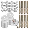 Lurrose 12pcs Birdcage Perch Mounting Screw Kit with Wing Nut