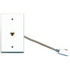 RiteAV - Single Gang Cat6 Rj45 Ethernet Wall Plate White