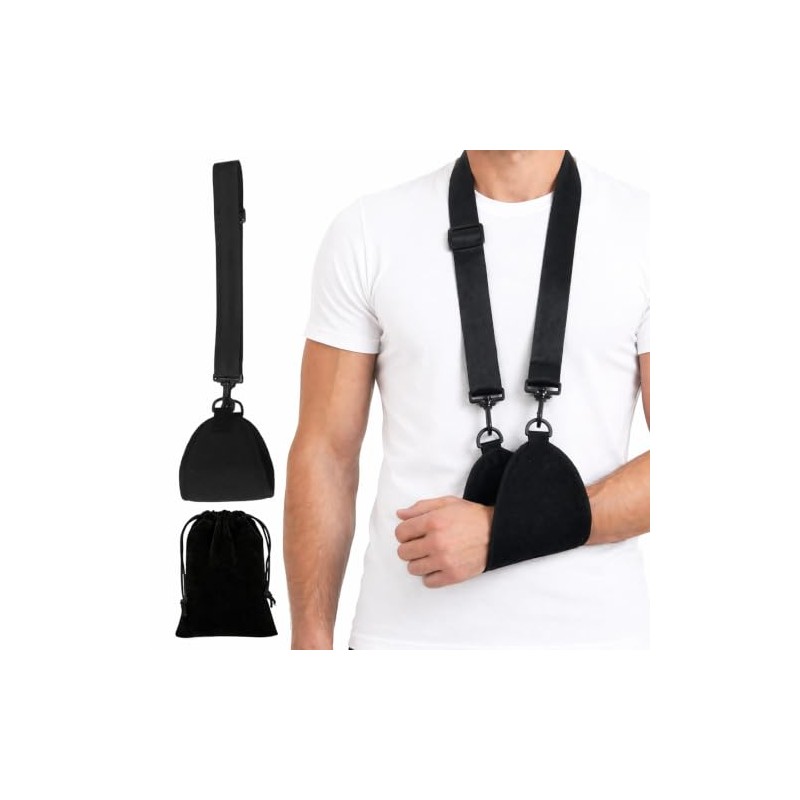 Adjustable Arm Sling with Black Storage Bag,Adjustable Sling for Arm