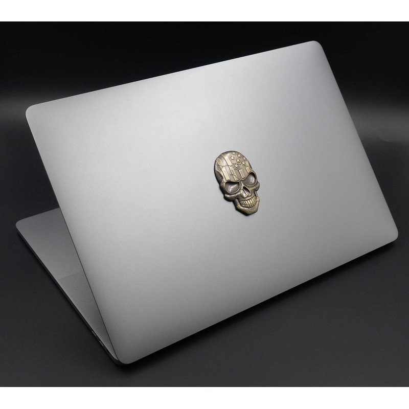 3D Skull Devil Death USA Flag Metal Car Motorcycle Emblem
