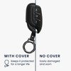kwmobile Leather Key Cover Compatible with MG 3-Button ZS MG4
