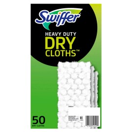 Swiffer Heavy Duty Dry Sweeping Cloth Refills 50 Count Multi-Surface Dust.