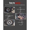 4PCS 8" Wheel Hub Caps for Universal Golf Cart Wheel