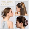 3 PCS Hair Clips for Women, Large Claw Clips, Plastic
