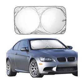 JNNJ Auto Windschutzscheibe Sonnenblende, Faltbare Auto-Sonnenblende Für Die Innere Windschutzscheibe, Wärmedämmung Und Uv-Schutz Für Windschutzscheibe Sonnenblende