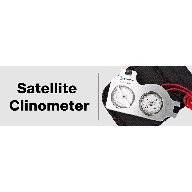 STEREN Multifunctional Surveyor Compass with Clinometer | Durable Aluminum Satellite